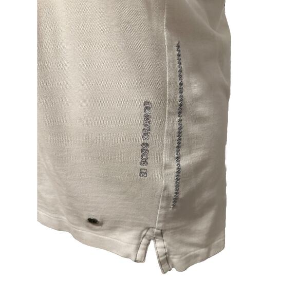 Hugo Boss Polo Shirt Mens L Orange Label White Short Sleeve Embroidered Polo - Picture 4 of 7